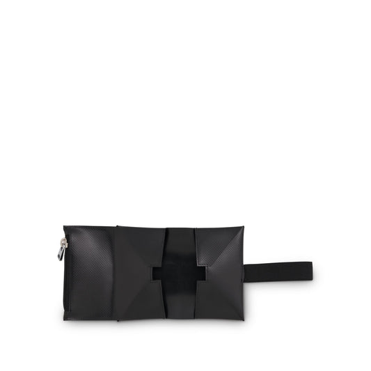 Trifold Origami Wallet in Black