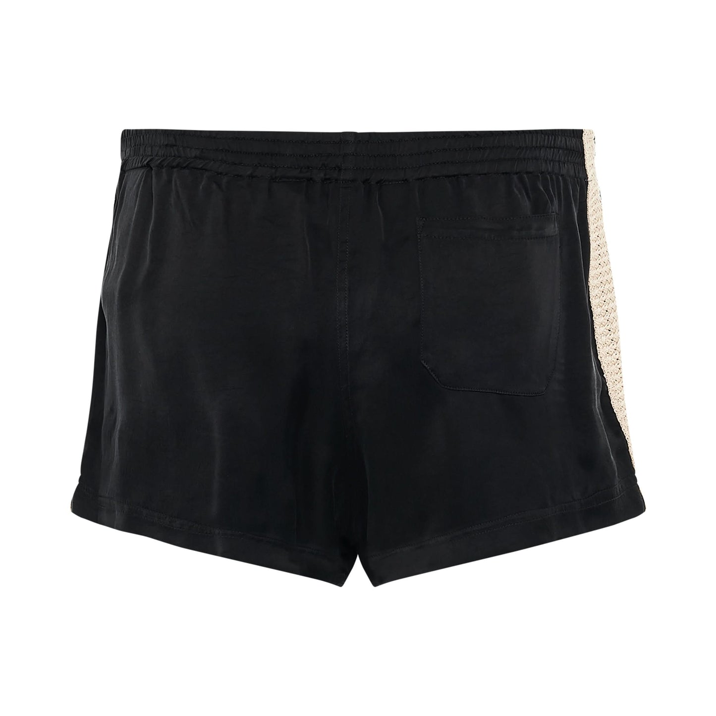 Side-stripe Track Shorts in Black