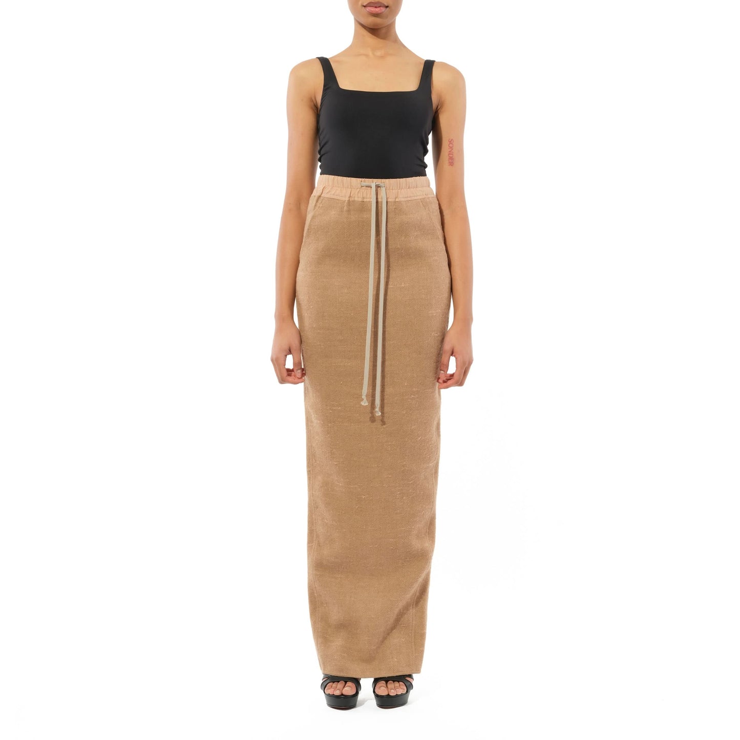 Pillar Skirt in Beige