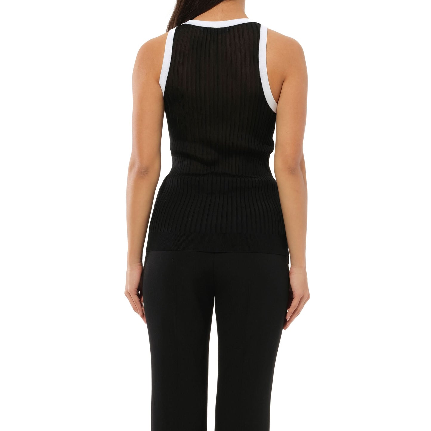 Podium Sleeveless Tops in Black