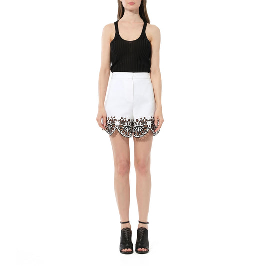 Shorts in White/Black