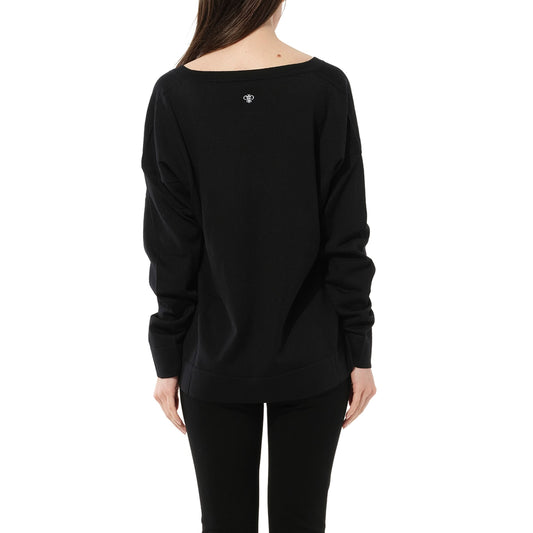 V Neck Sweater in Black