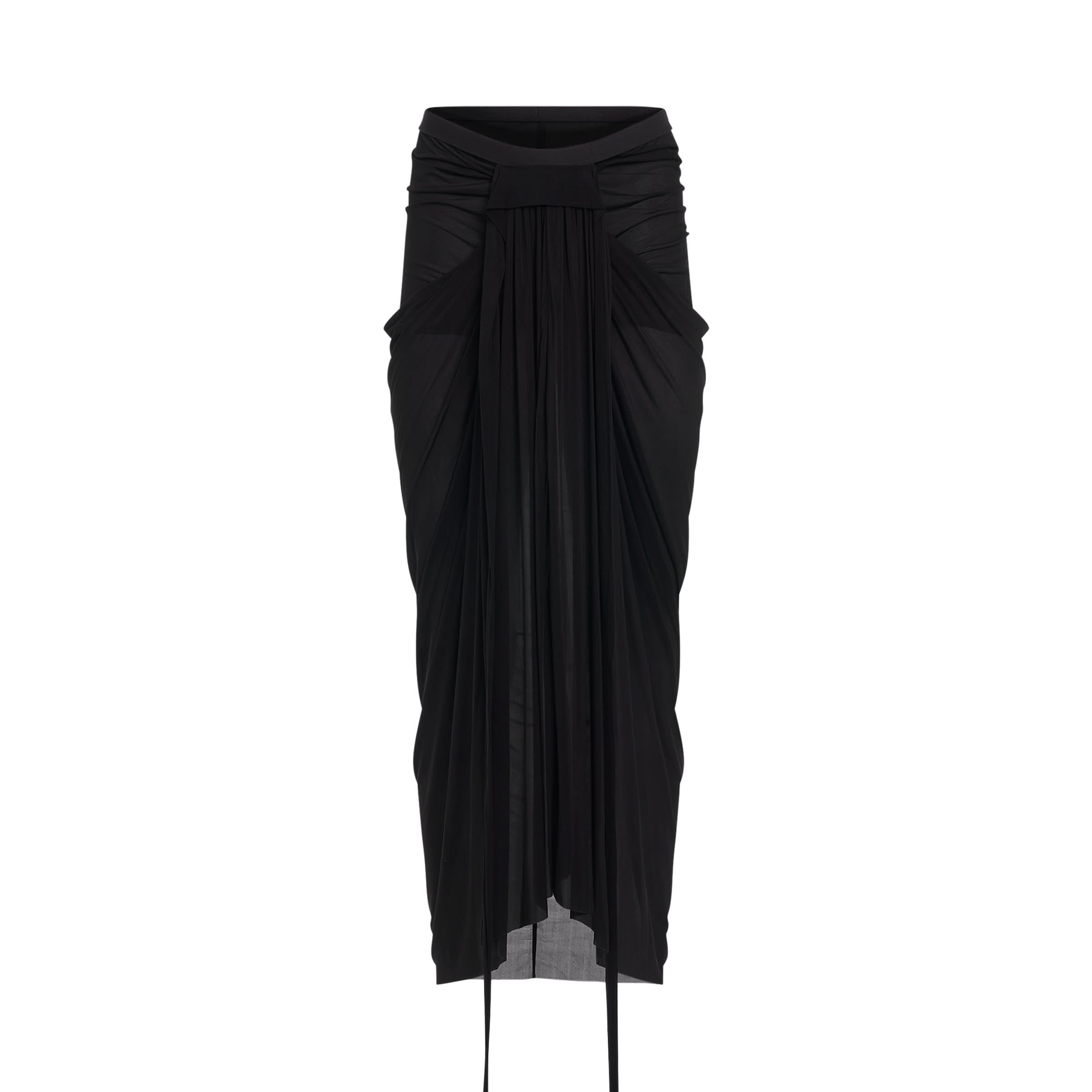 Knit Jersey Skirt in Black