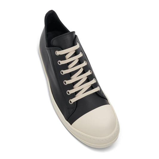 EDFU Low Leather Sneaker in Black/Milk