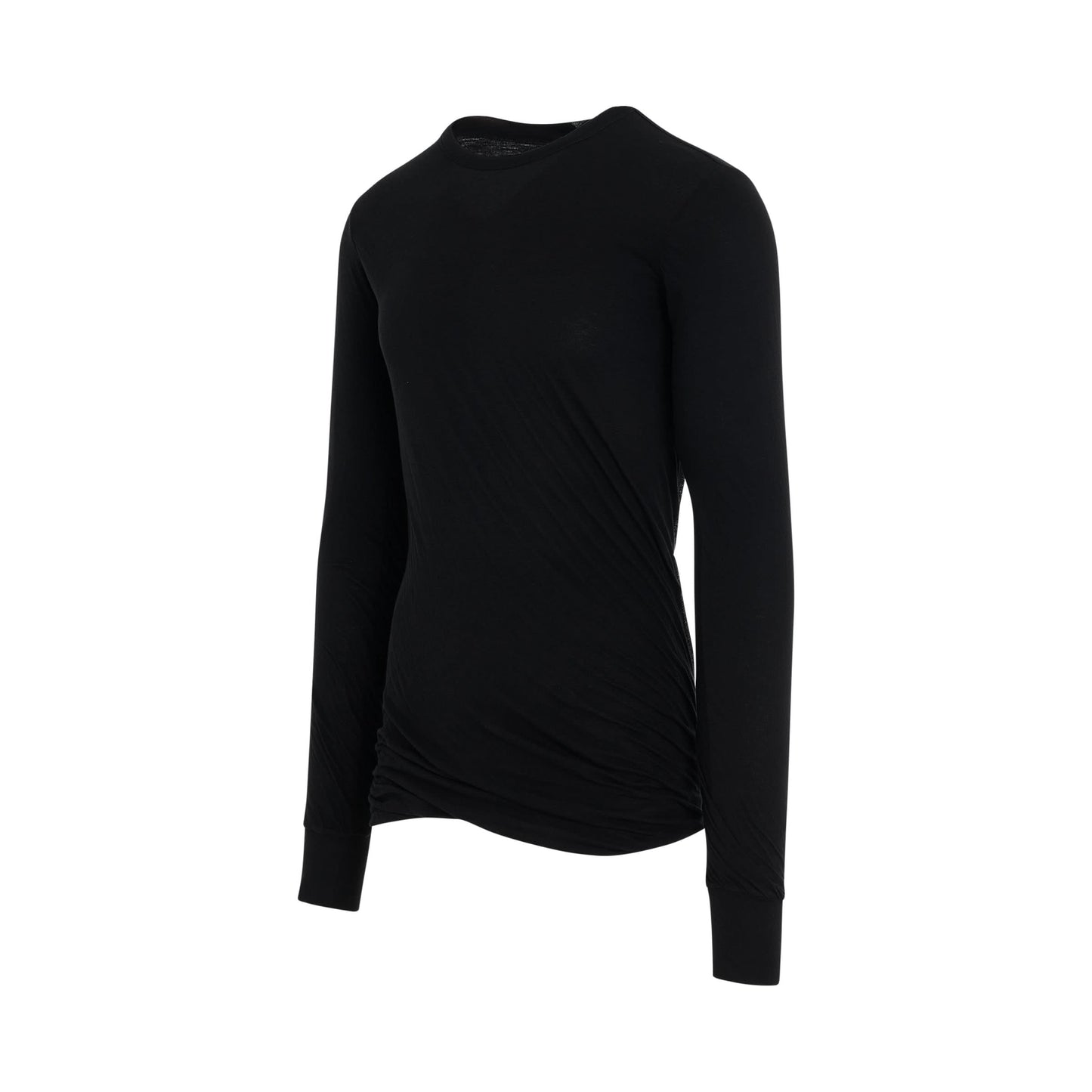 Double Long Sleeve T-Shirt in Black