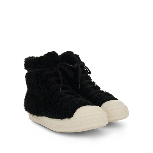 Strobe Shearling Sneaker in Pearl Zebra