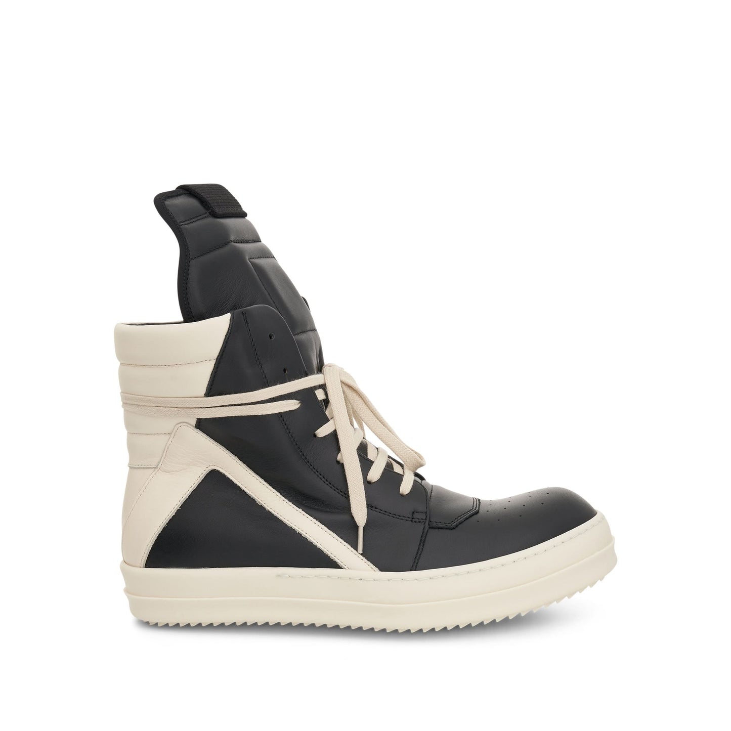 Geobasket Leather Sneakers in Black/Milk