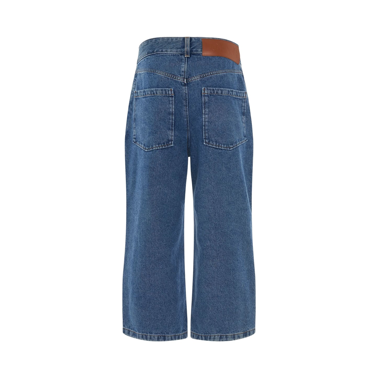 Women Anagram Baggy Jeans in Jeans Blue