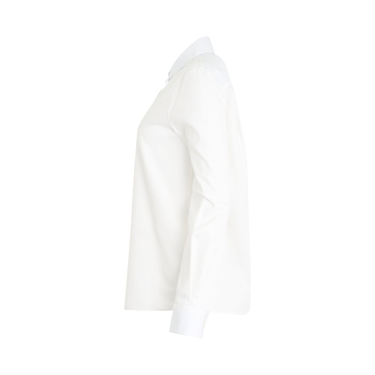 Women Cotton Shirt in White