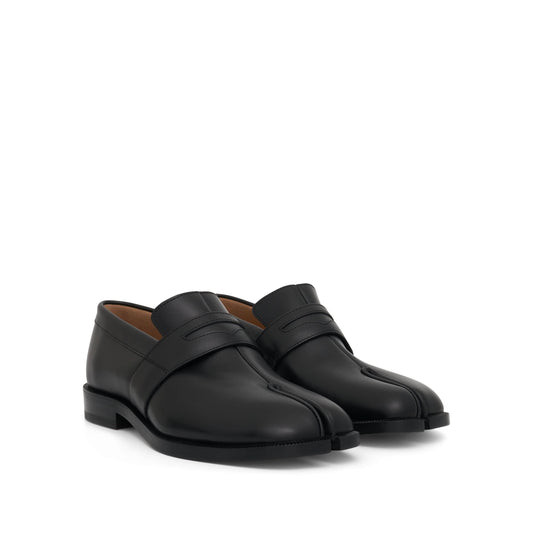 Tabi Leather Loafers in Black