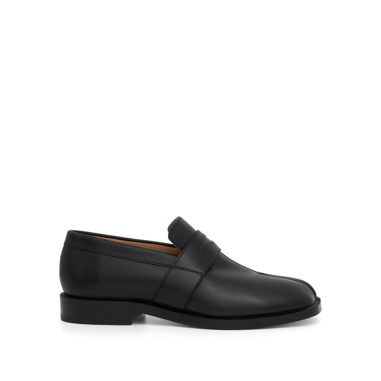 Tabi Leather Loafers in Black