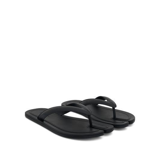 Tabi Slip On Slides in Black Raven