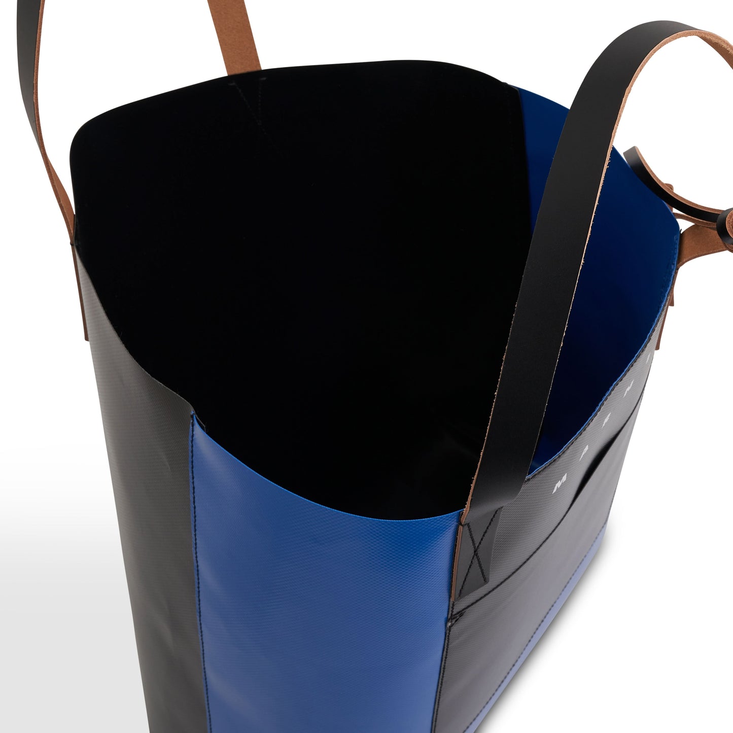 Tribeca Shopping Bag with Front Pocket in Royal Blue/Black