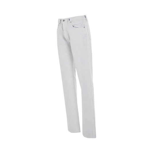 5 Pocket Straight Leg Jeans in Ice