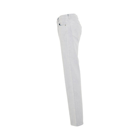 5 Pocket Straight Leg Jeans in Ice