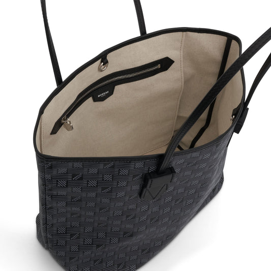 Saint Tropez Tote MM in Black/Milk