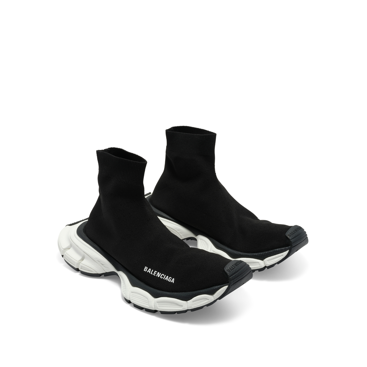 3XL Sock Sneaker in Black/White