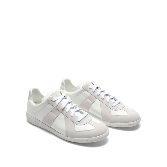 Replica Leather Sneaker in White