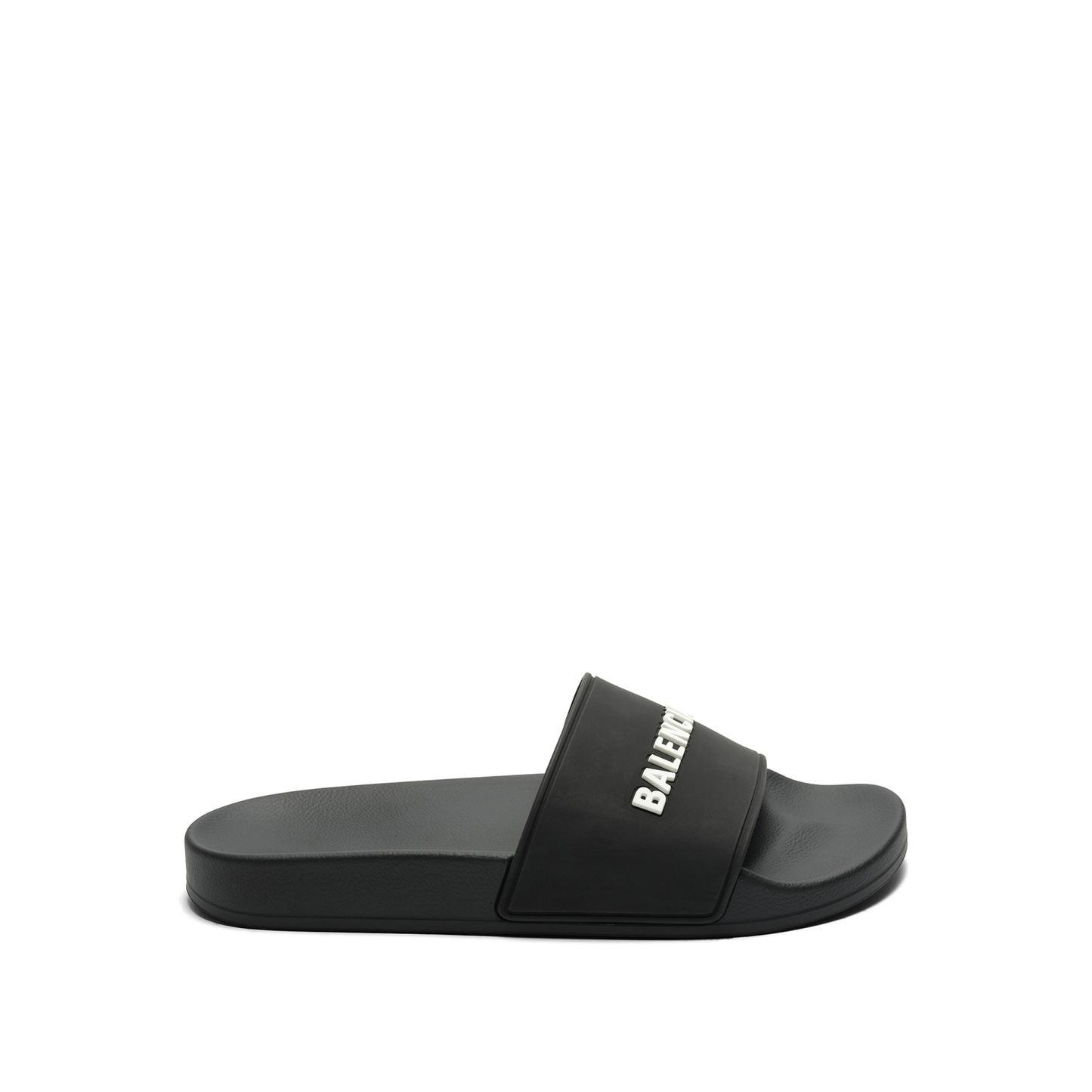 3D Logo Pool Slide Sandal in Black/White