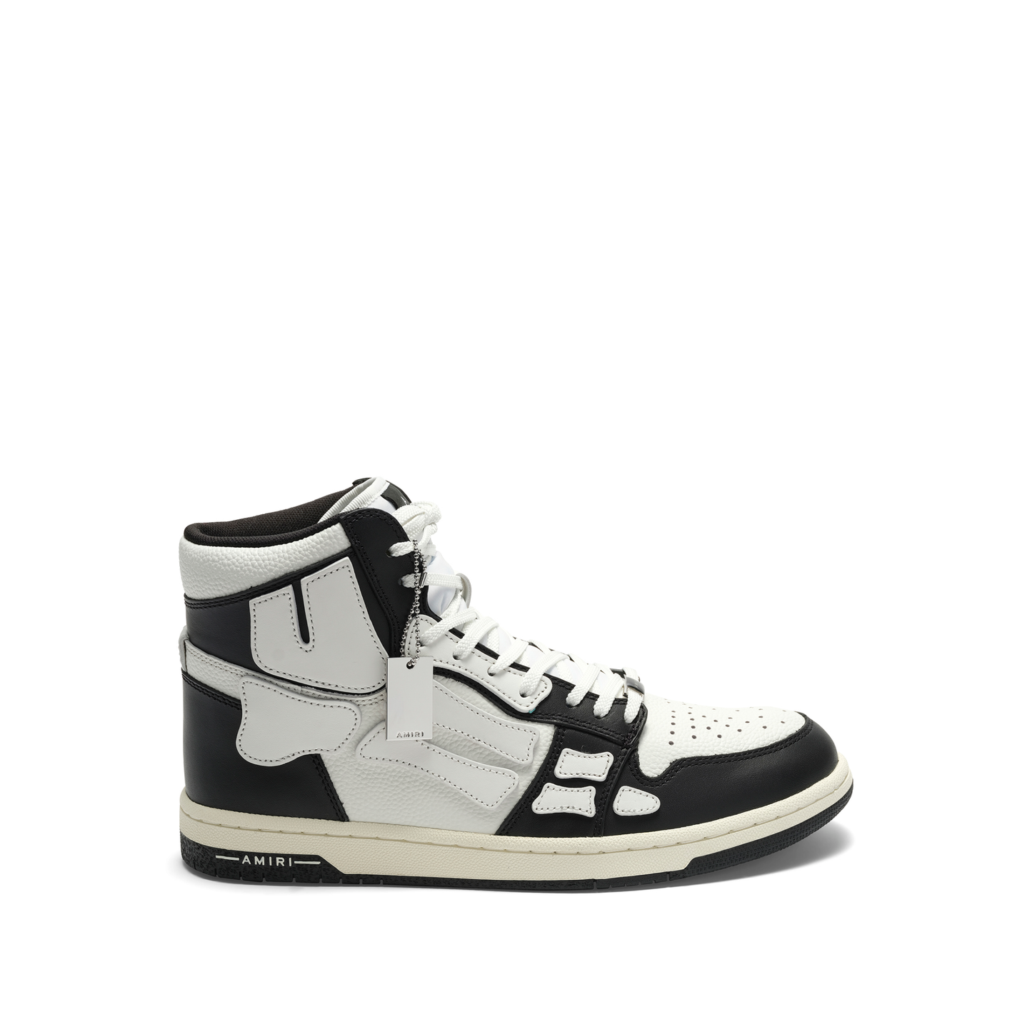 Skeleton High Sneaker in Black/White