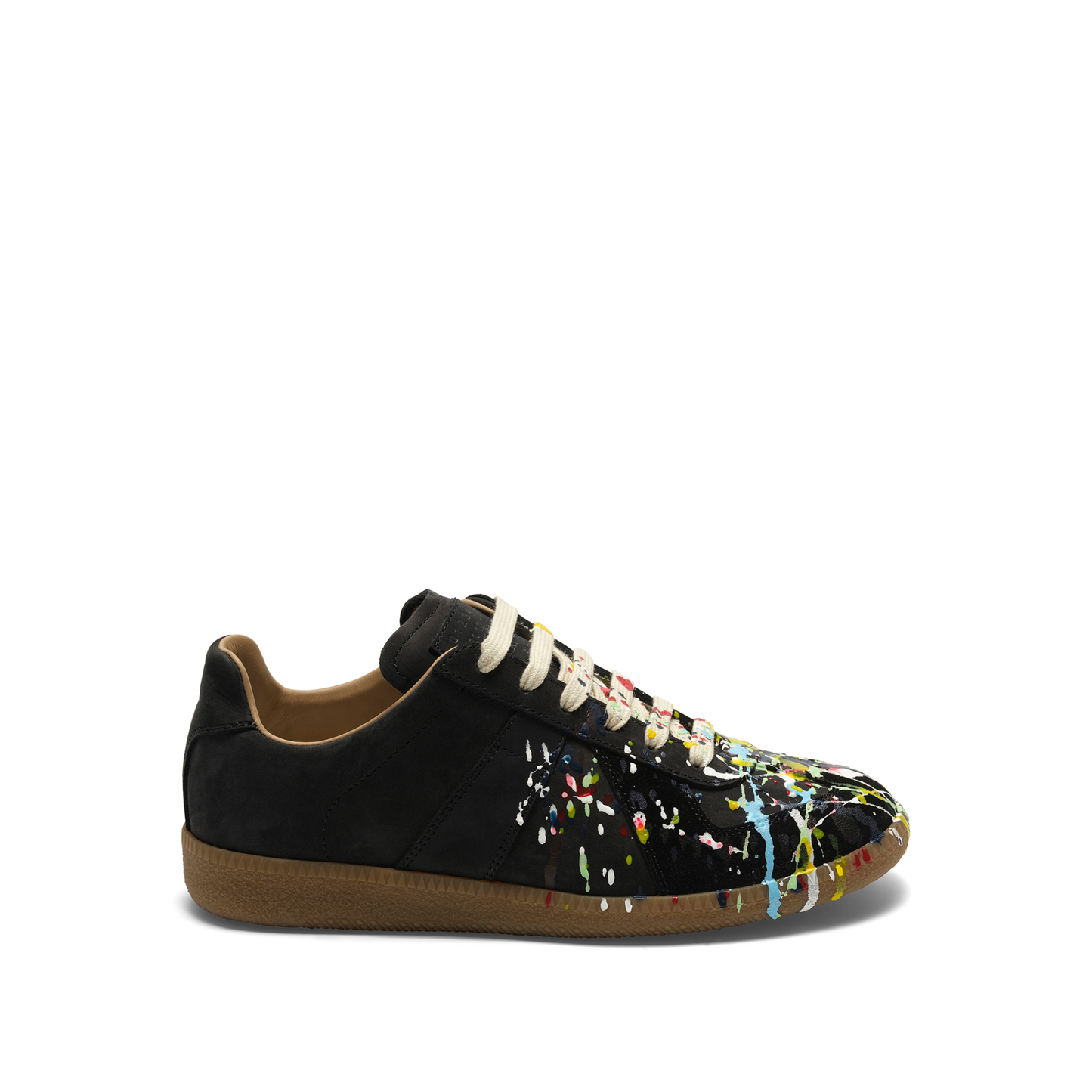 Replica Paint Splatter Sneaker in Black