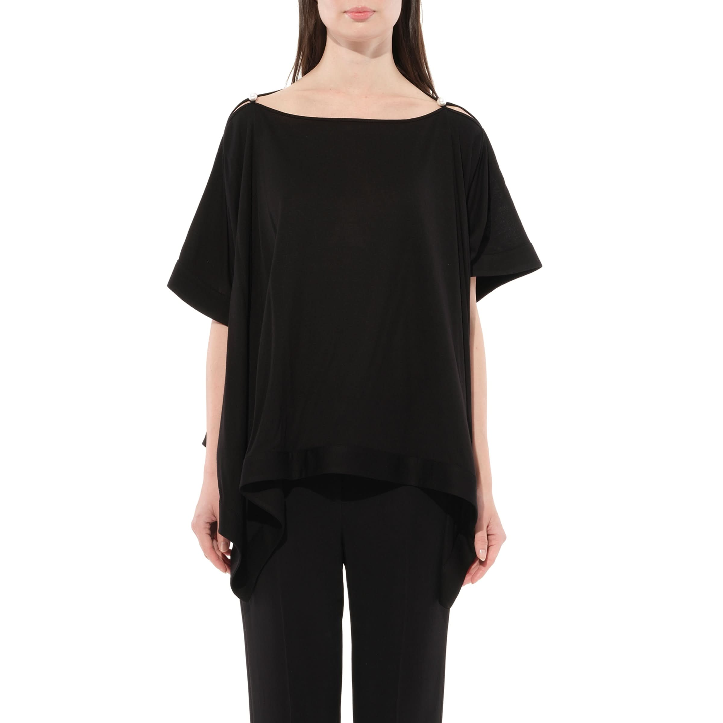 Short Sleeve Tops in Black