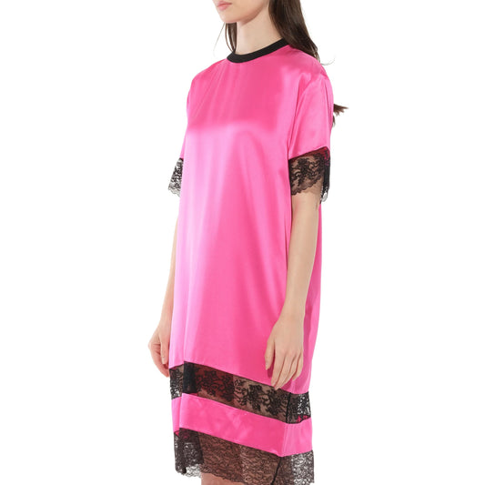 Silk Dress in Fushia