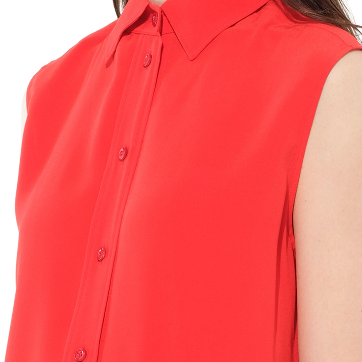 Sleeveless Shirt in Red