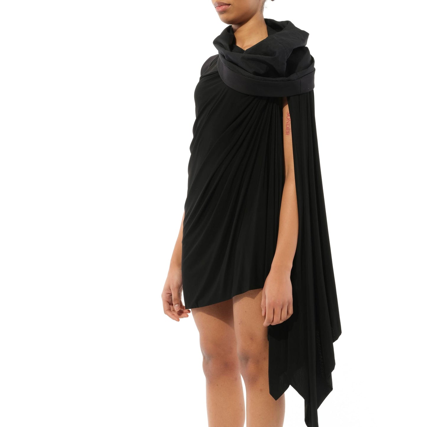 Sleeveless Toga Top in Black