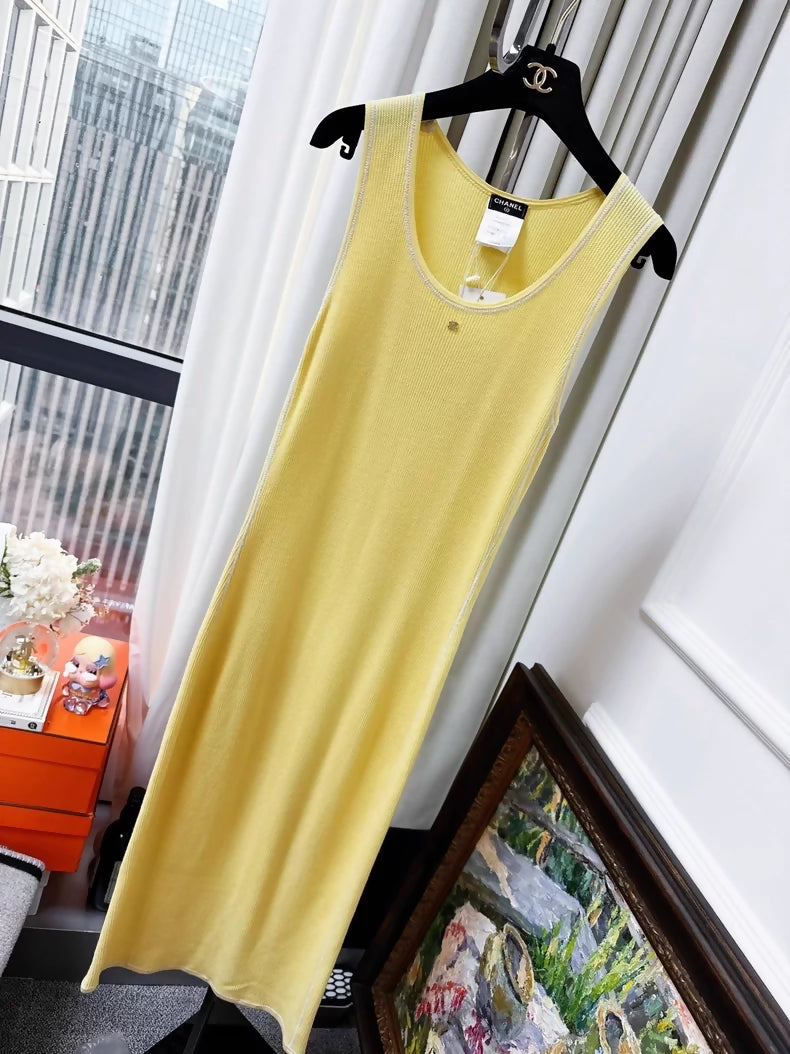 Chanel yellow dress