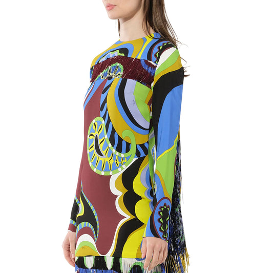 Tassel Dress in Multicolor