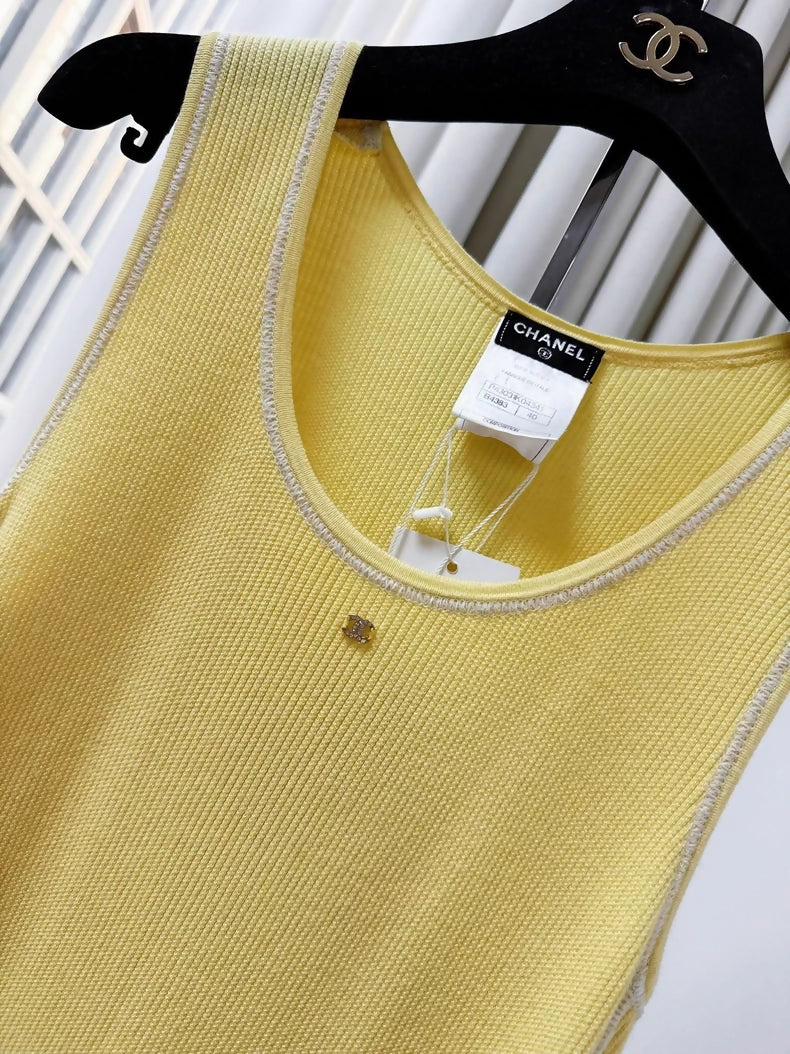 Chanel yellow dress