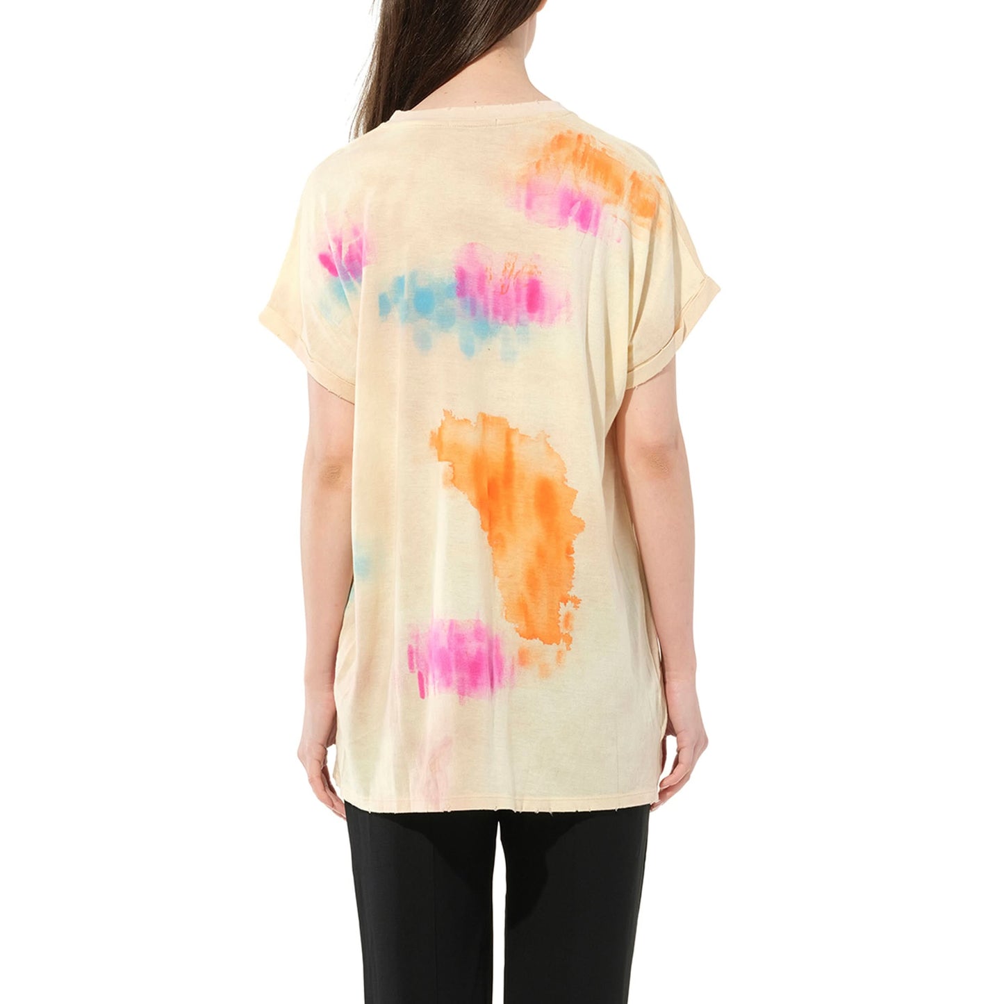 Tie-Dye Crest T-Shirt in Multicolor