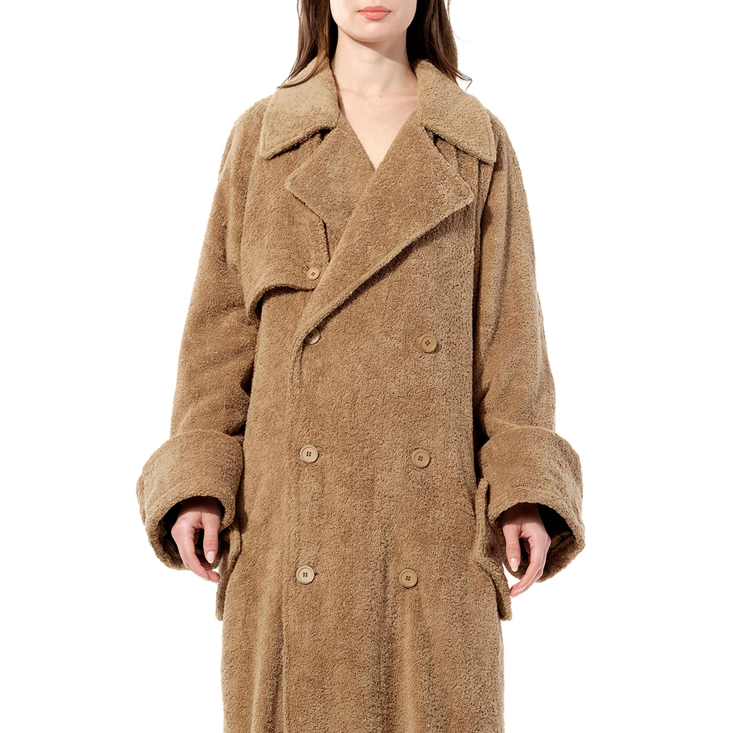 Towel Trench Coat in Dune