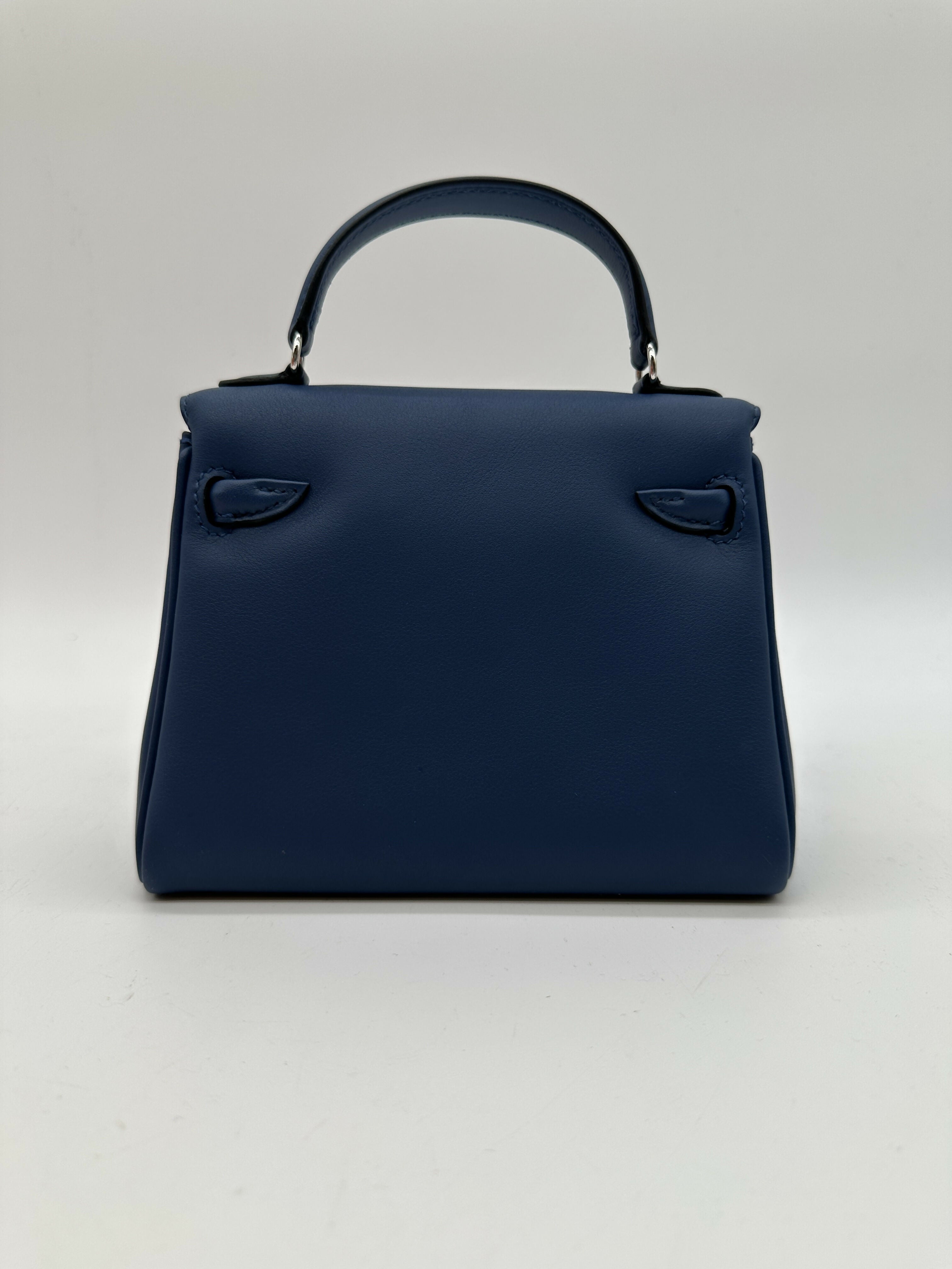 Hermès Kelly Doll Blue Tie / Caban Swift PHW K