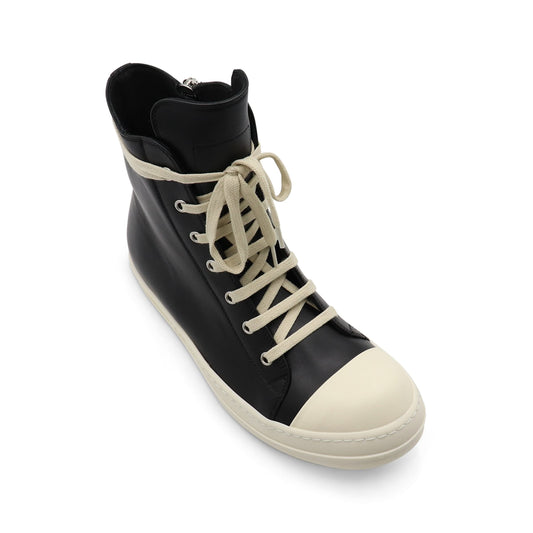 Ramones Leather Sneaker in Black