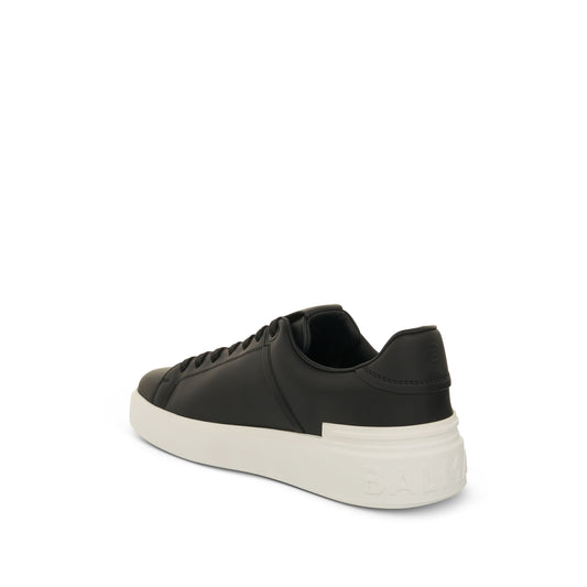 B-Court Calfskin Sneaker in Black/White