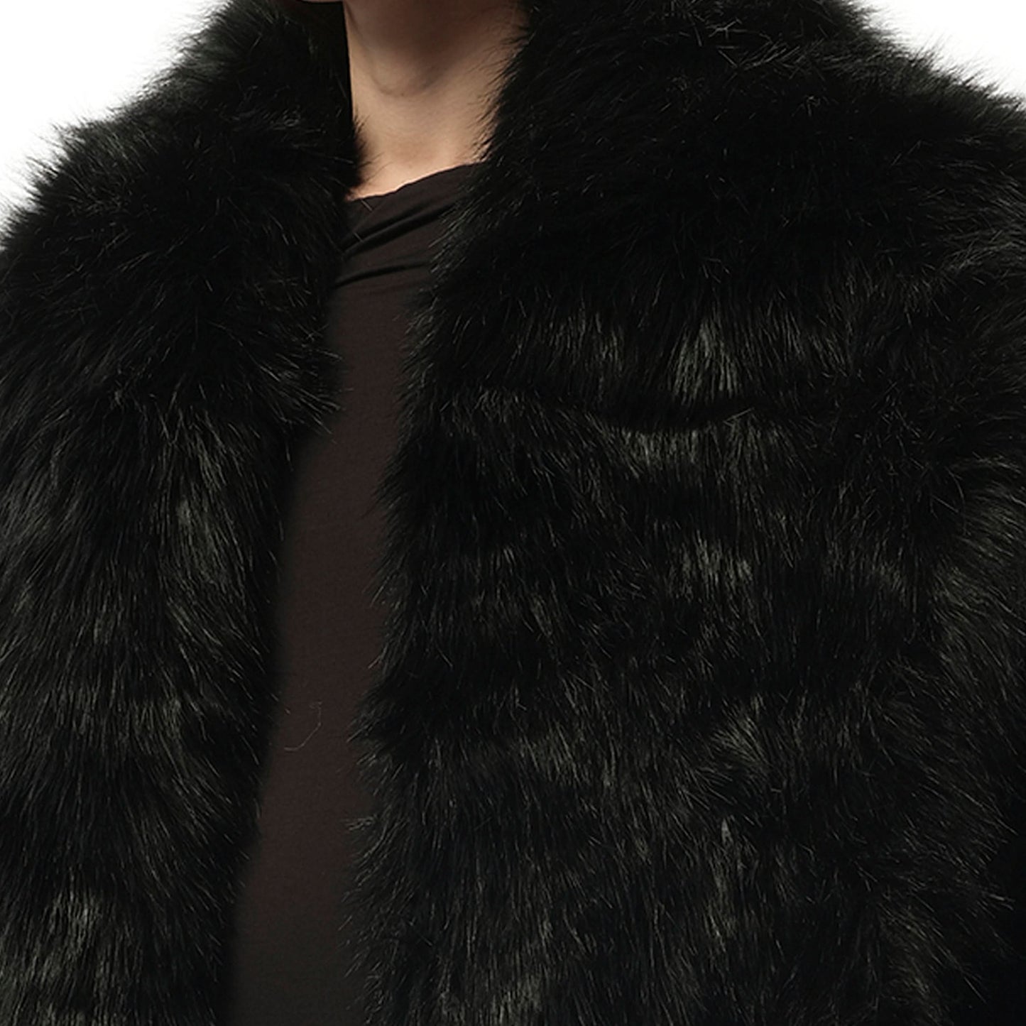 Vast Fur Coat in Black