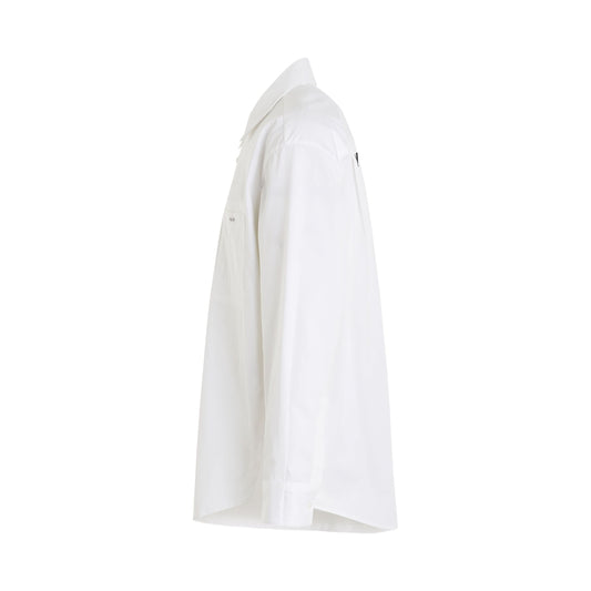 Back Logo Pocket Shirt in White