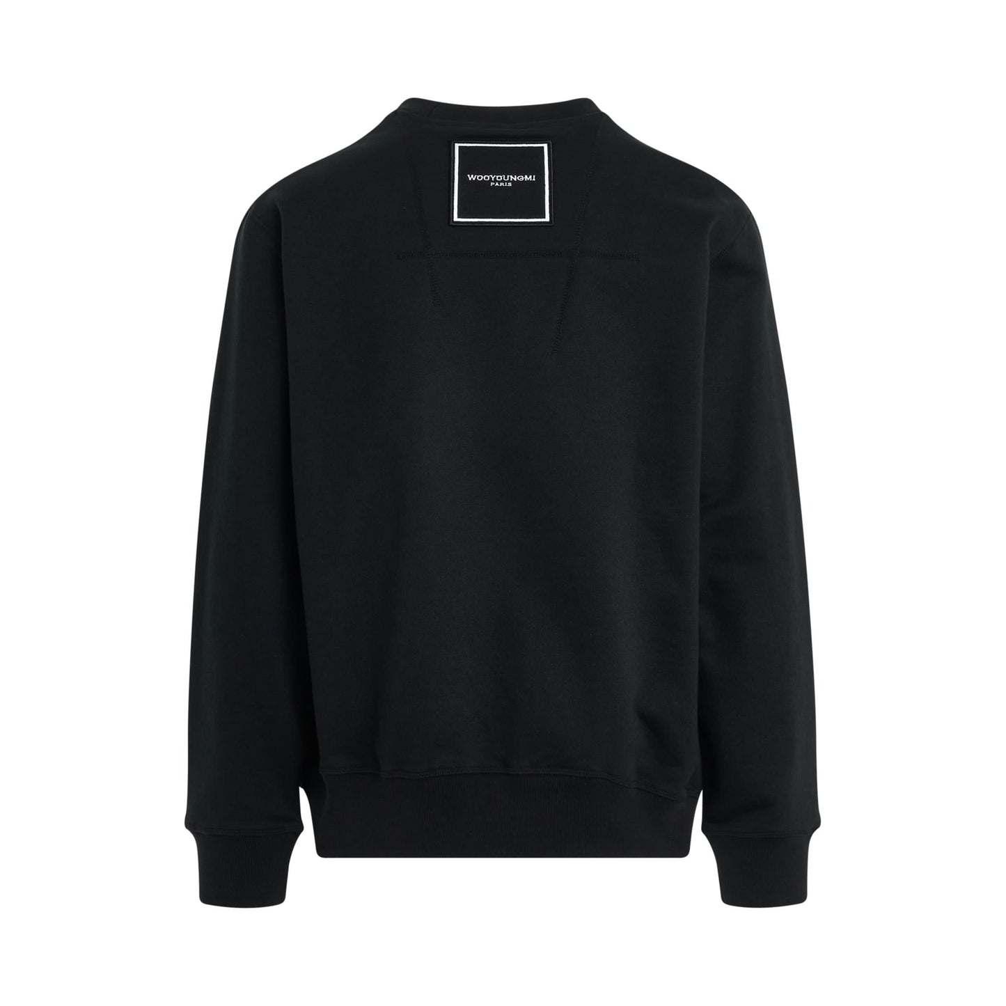 Square Label Sweatshirt in Black