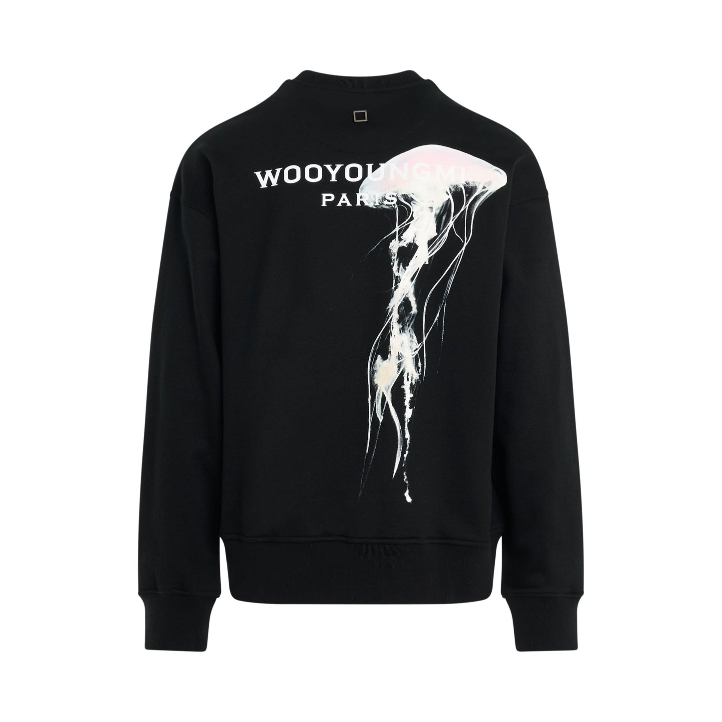 Glowing Jellyfish Print Sweatshirt in Black