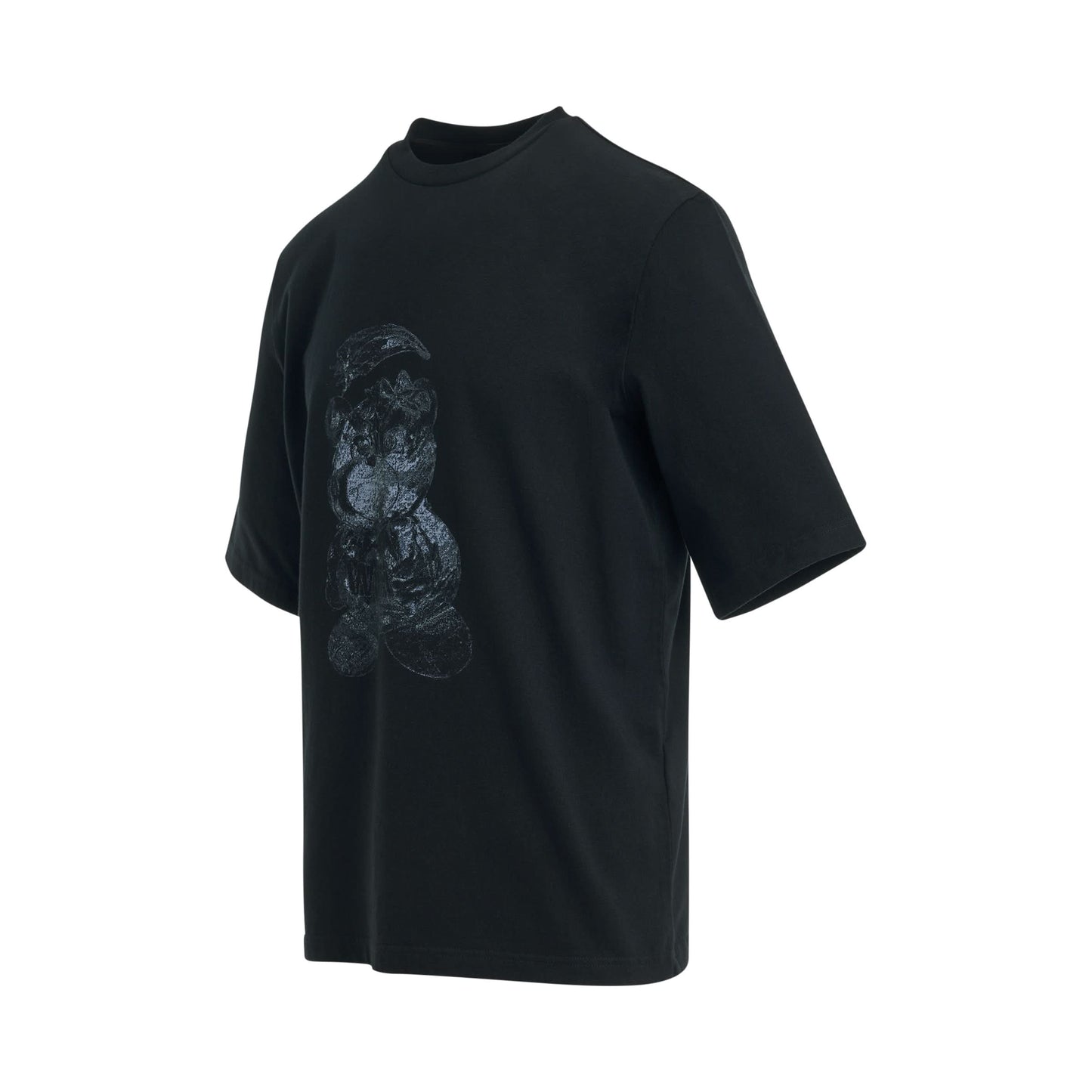 Overdyed Loose-Fit T-Shirt in Black