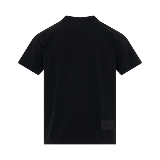 Cotton Mini Logo T-Shirt in Black