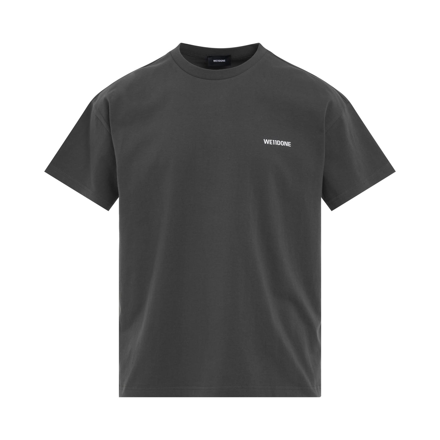 Cotton Mini Logo T-Shirt in Charcoal