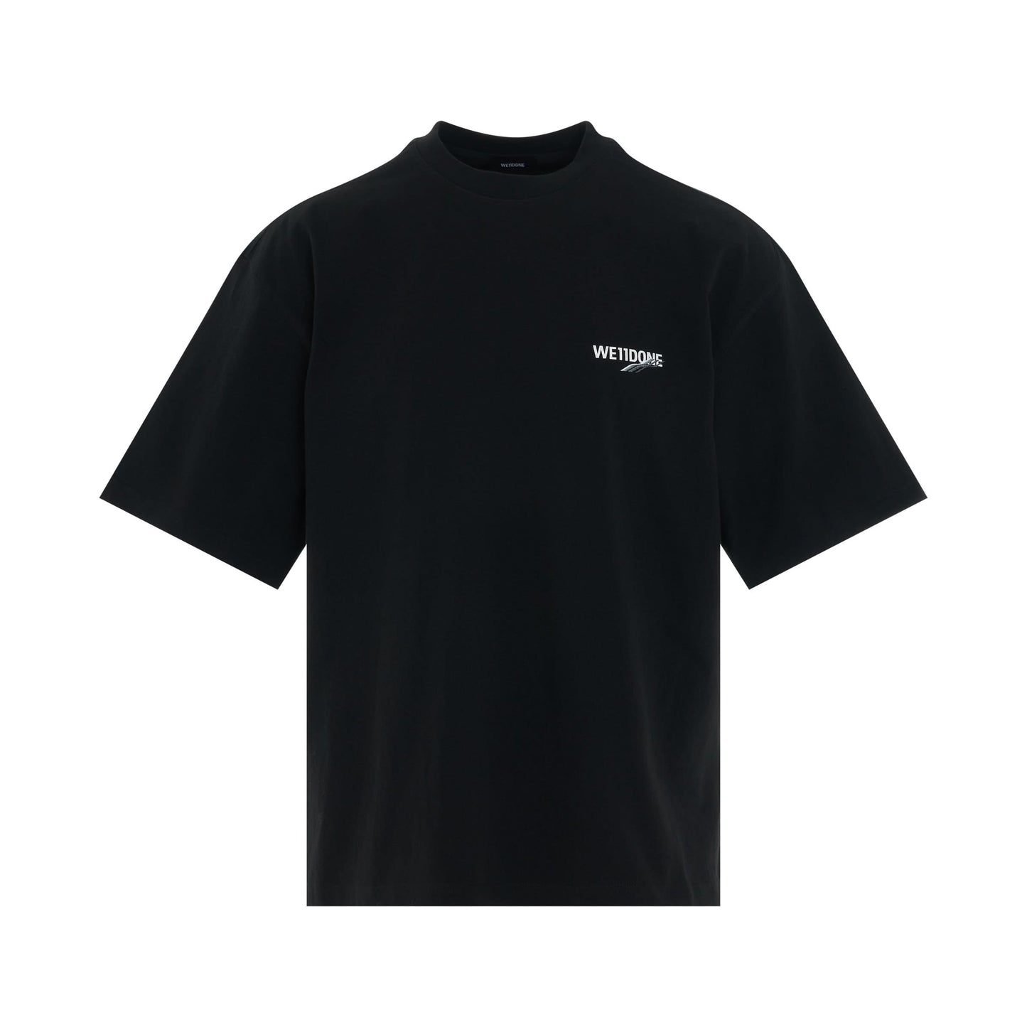 Wave Logo Short Sleeve T-Shirt in Black