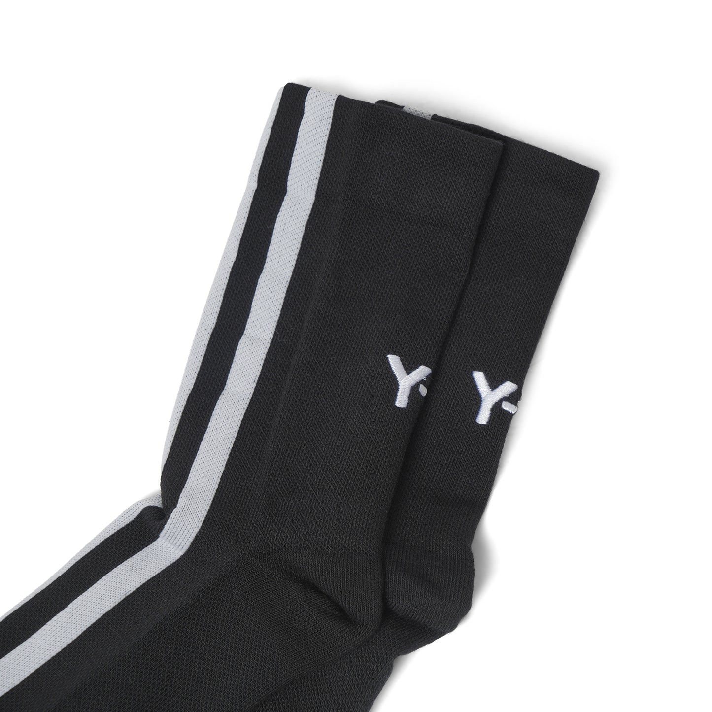 Y-3 Stripe Socks in Black