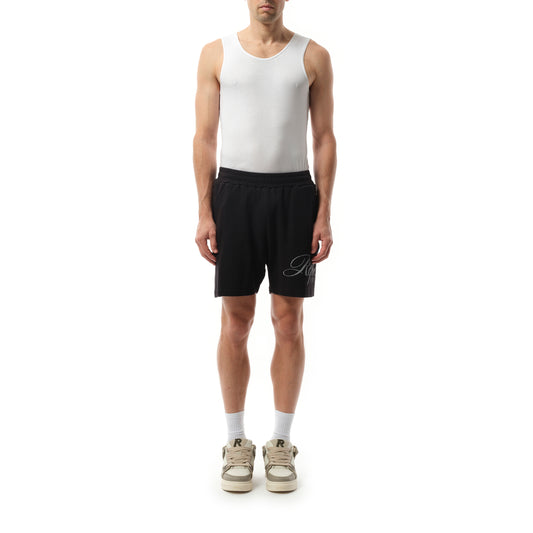 Represent Owners Club Script Mesh Shorts in Black