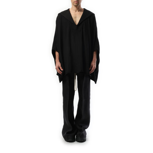 Hooded Kaftan in Black