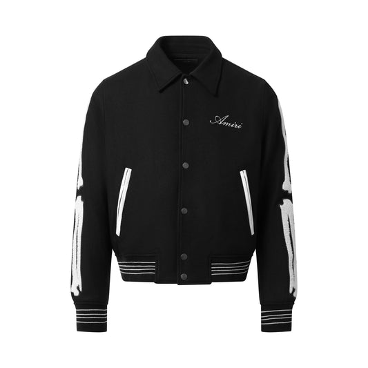 Bones Jacket in Black/White