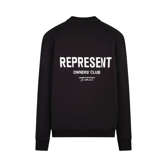 New Represent Owners Club Sweatshirt in Black